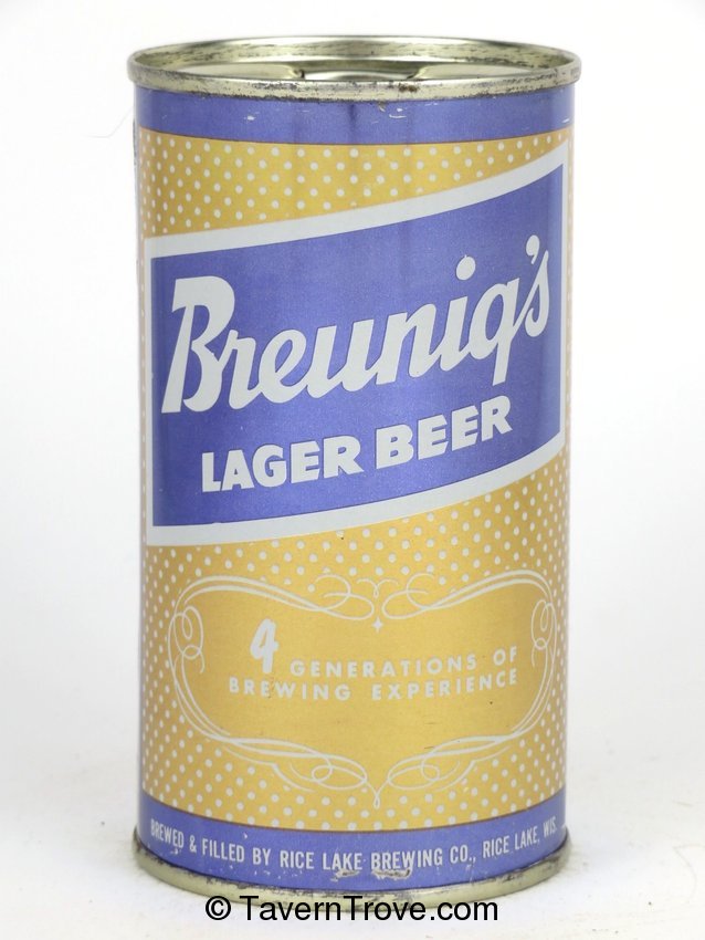 Breunig's Lager Beer (purple)