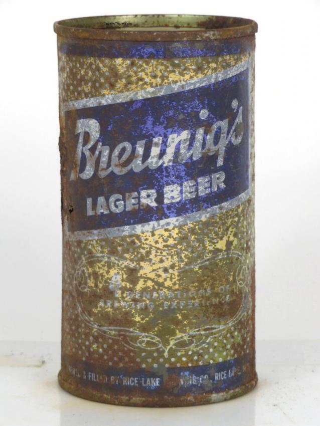 Breunig's Lager Beer (blue)