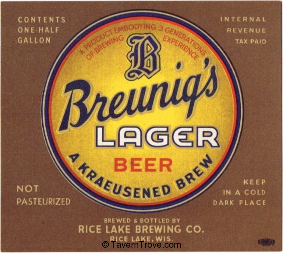 Breunig's Lager Beer