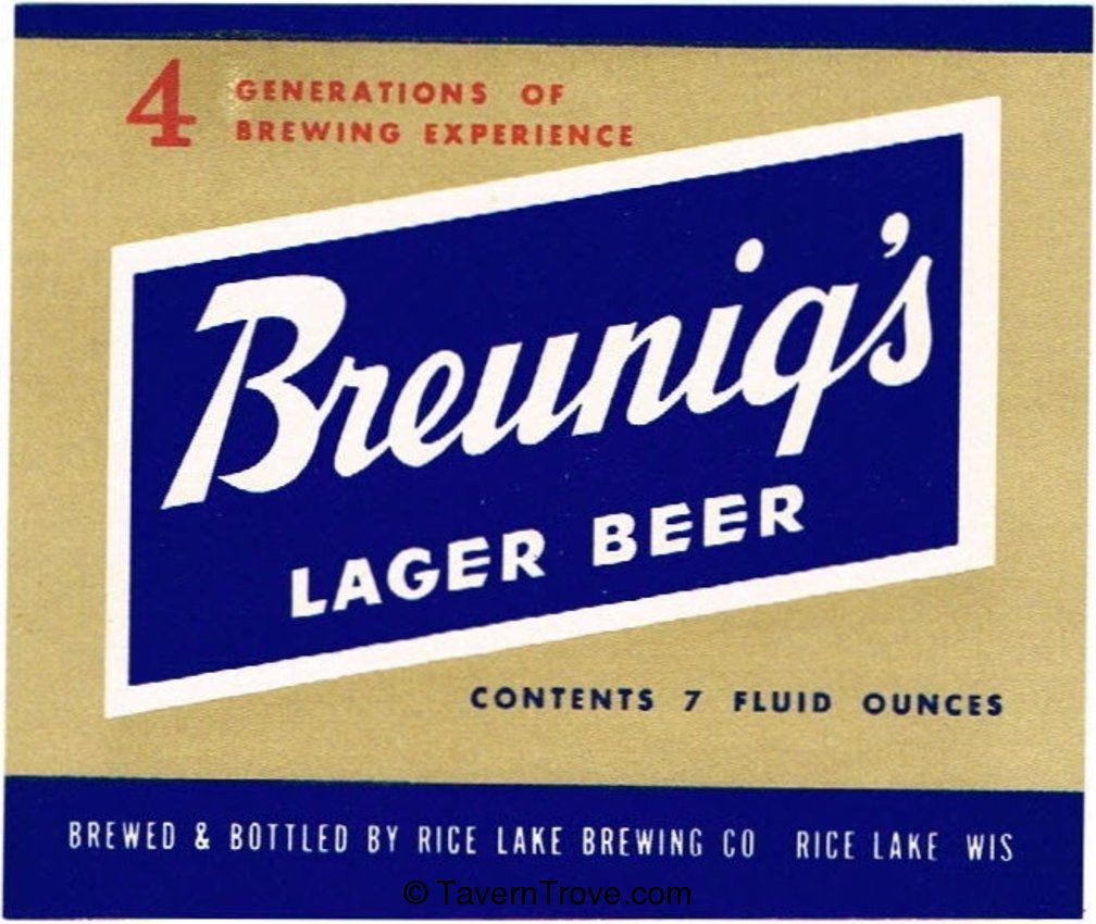 Breunig's Lager Beer (78mm)
