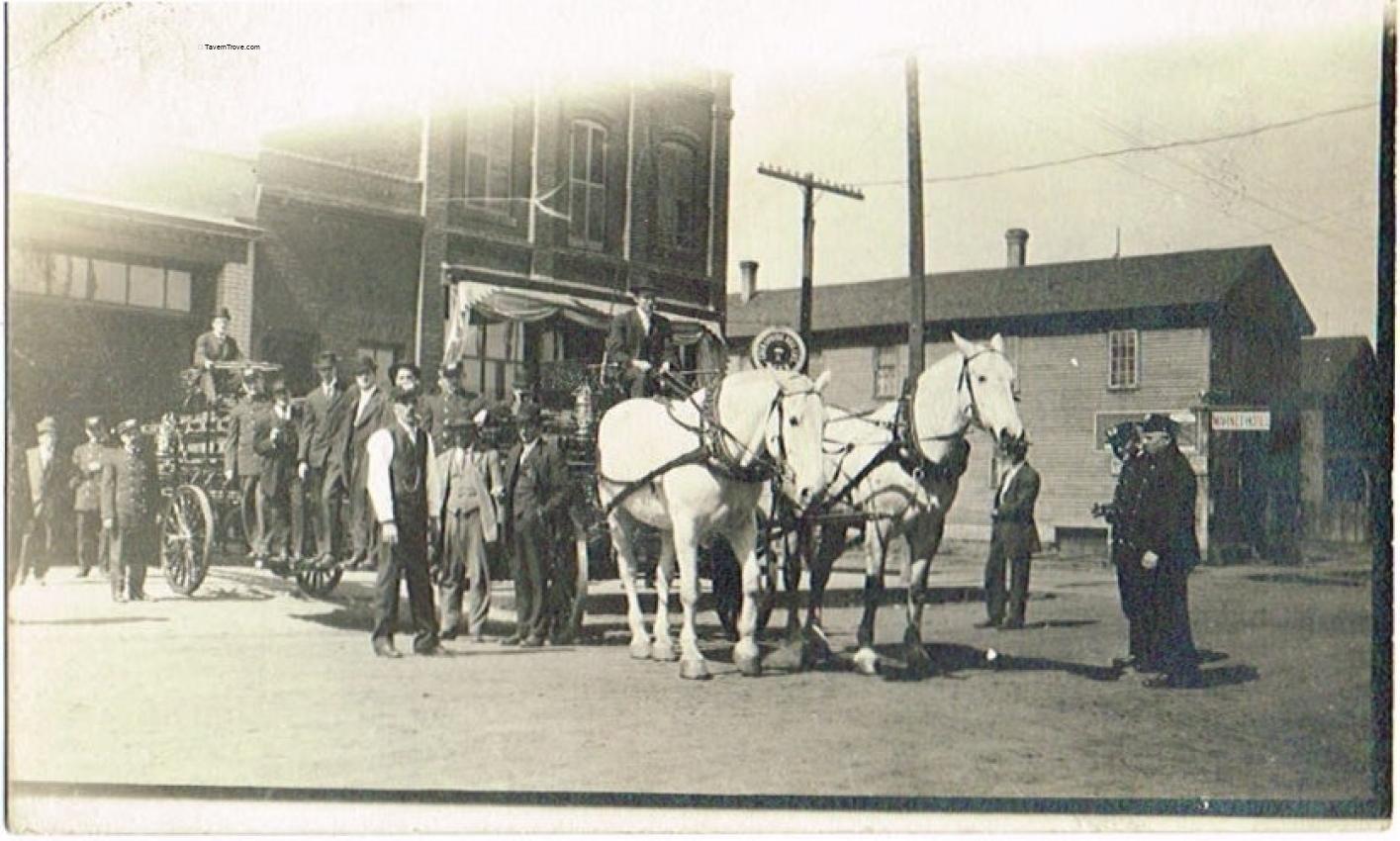Cold Spring Beer Lighted Sign and Brewery Wagon RPPC