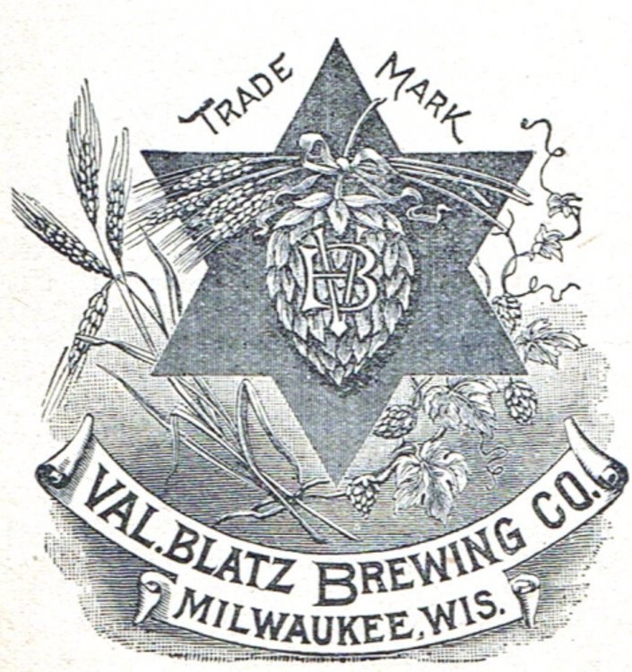 Valentine Blatz Brewing Company of Milwaukee, Wisconsin, USA - Tavern Trove