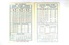 Bridge Score Book