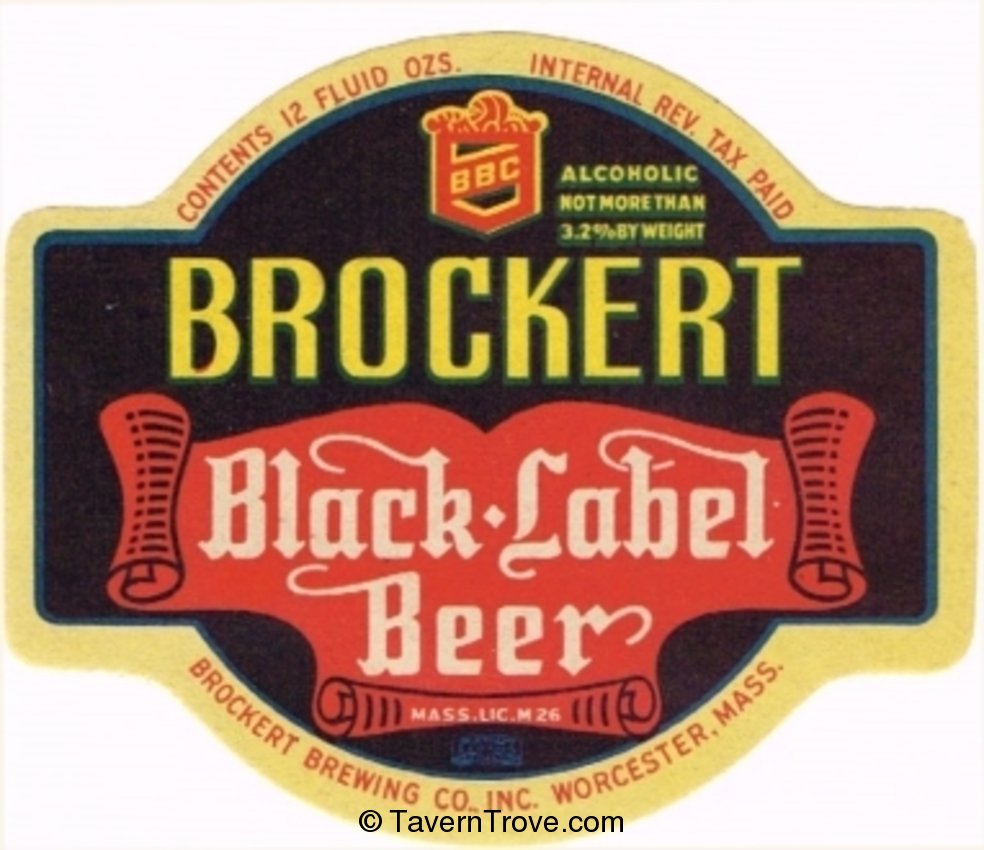Brockert Black Label Beer 