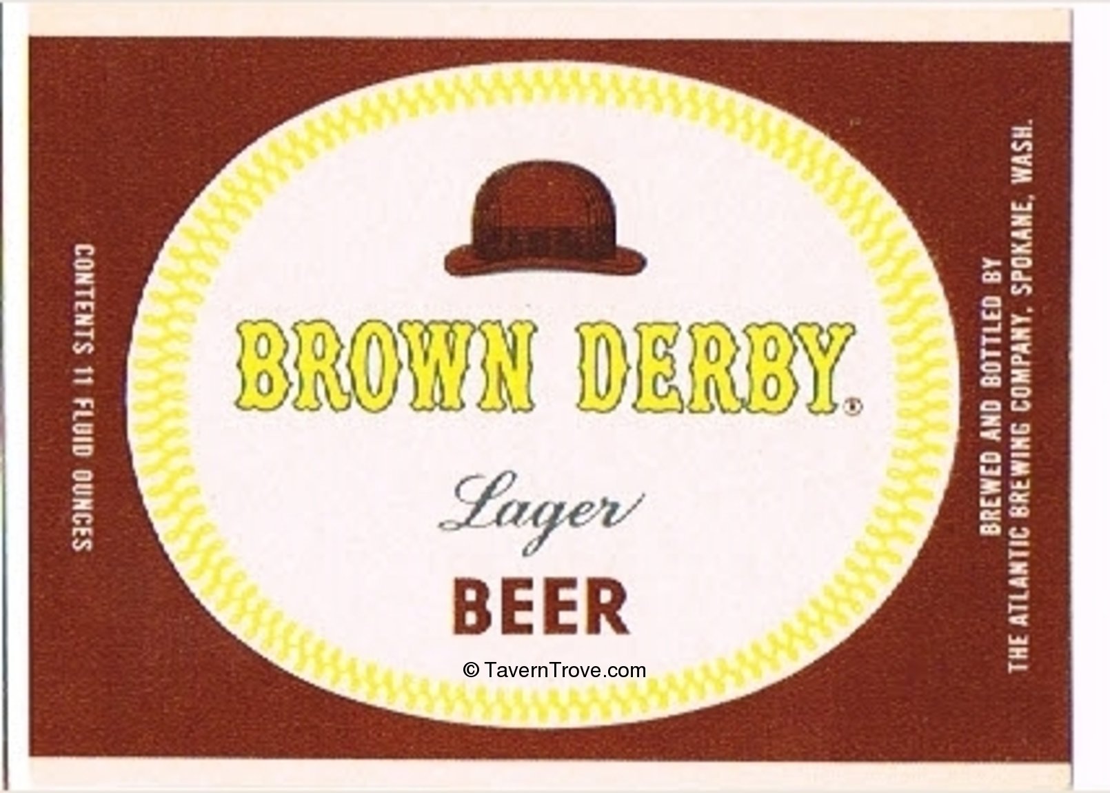 Item 64778 1957 Brown Derby Beer Label