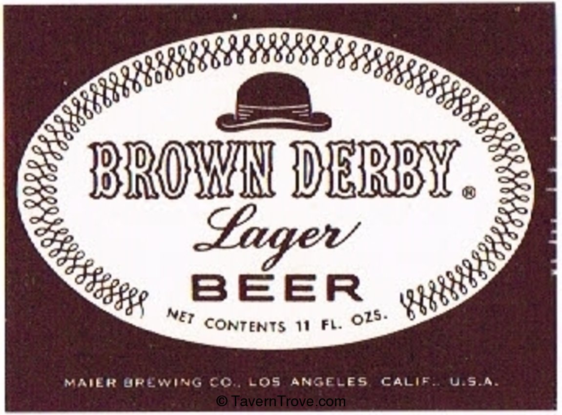 Brown Derby Lager Beer 