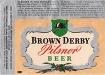 Brown Derby Pilsner Beer