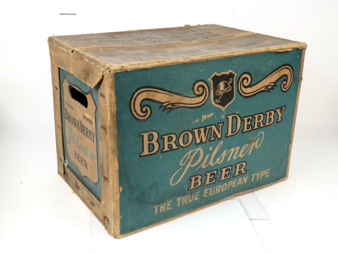 Brown Derby Beer Cardboard Case Salem Oregon
