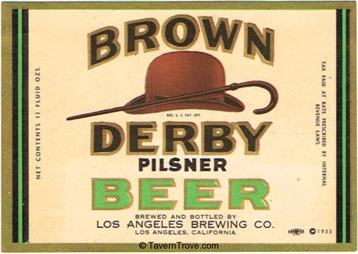 Brown Derby Pilsner Beer