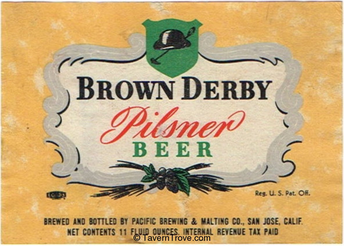 Brown Derby Pilsner Beer