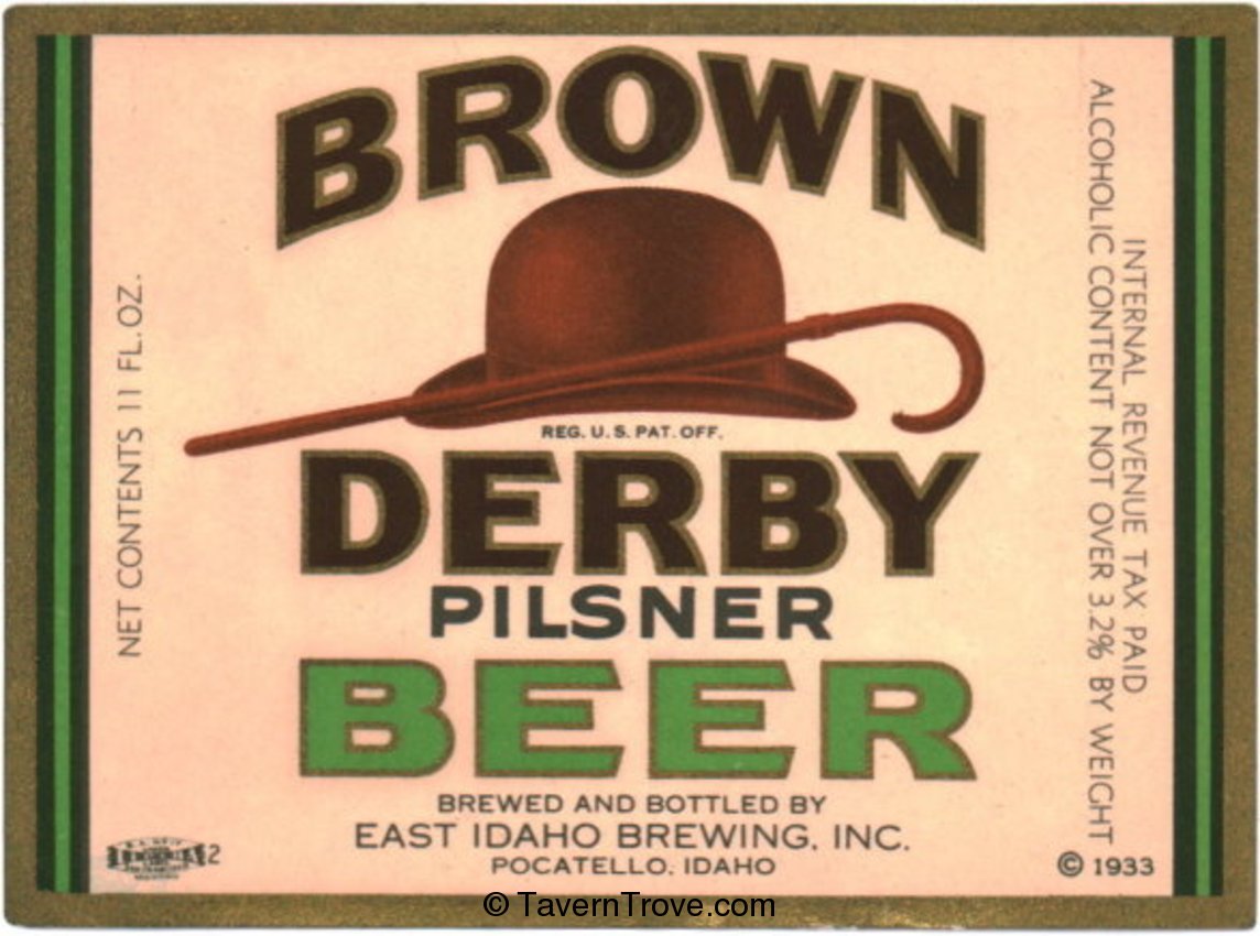 Brown Derby Pilsner Beer