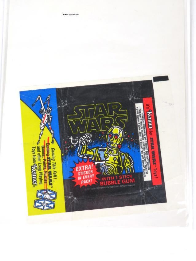 Bubble Gum Star Wars Trading Card Wax Wrapper C3PO