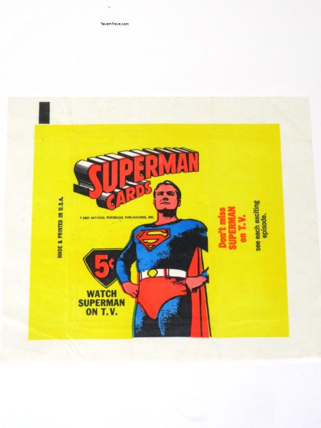 Bubble Gum Superman Trading Card Wax Wrapper lot of TWO