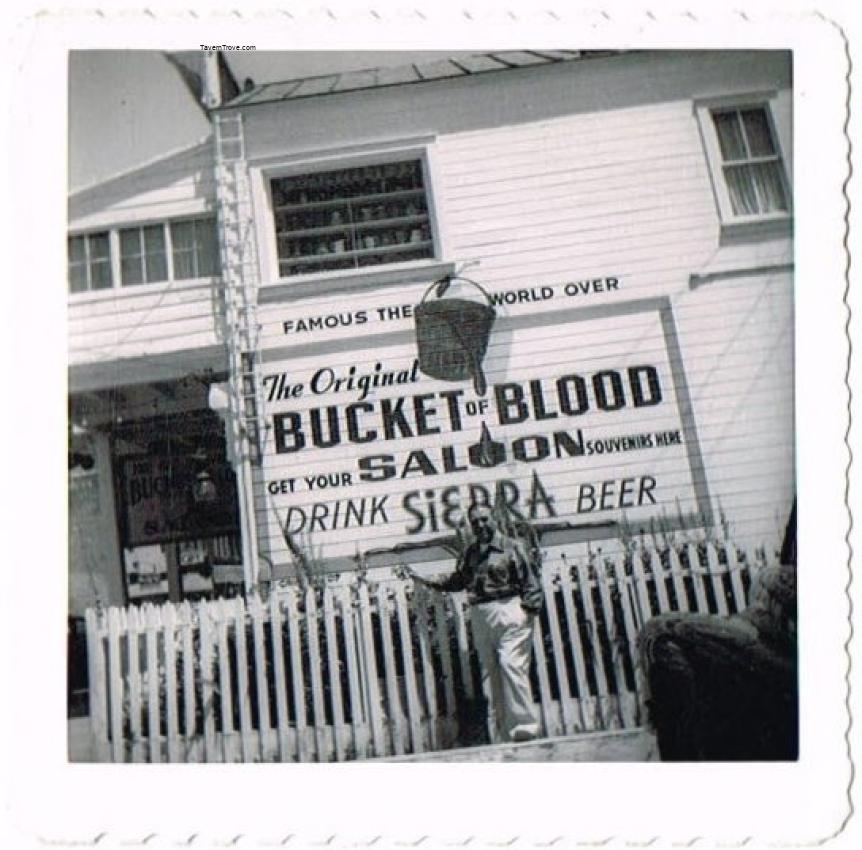 Bucket of Blood Saloon advertising Sierra Beer