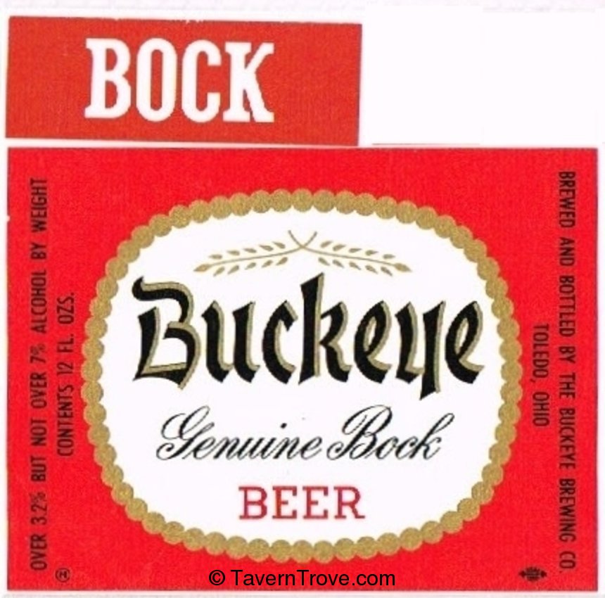Buckeye Genuine  Bock Beer