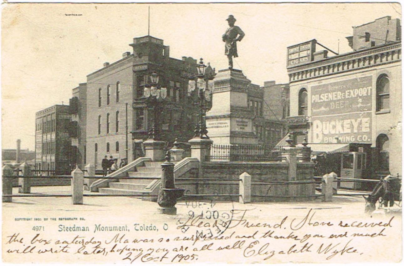 Buckeye Brewing Co. Sign and Brewery by Steadman Monument