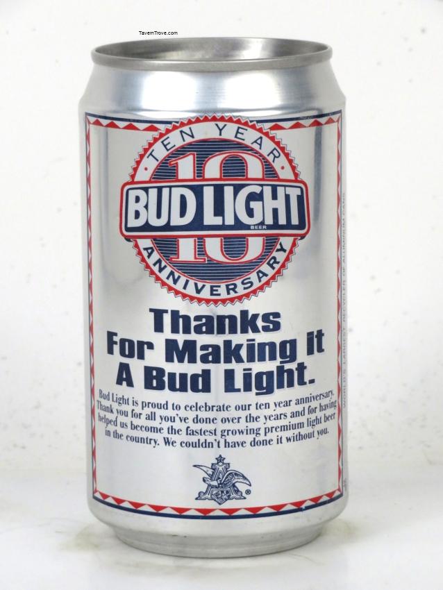 Bud Light Beer 10-Year Anniversary