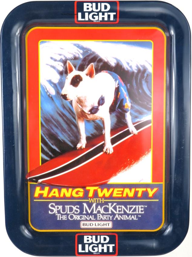 Bud Light Beer Spuds Mackenzie Surfing