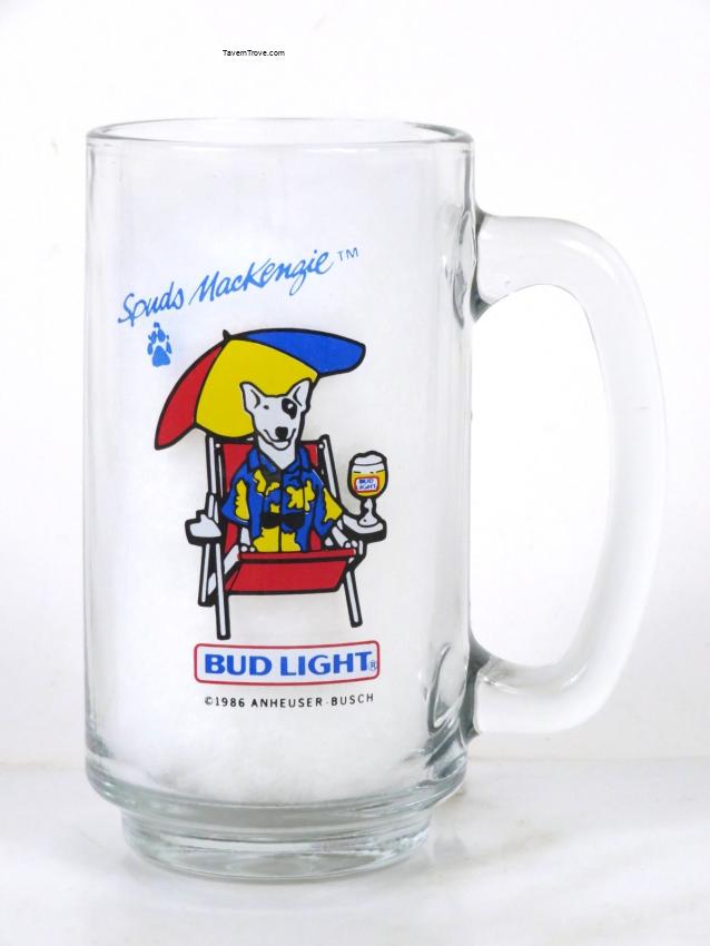 Bud Light Spuds Mackenzie Glass