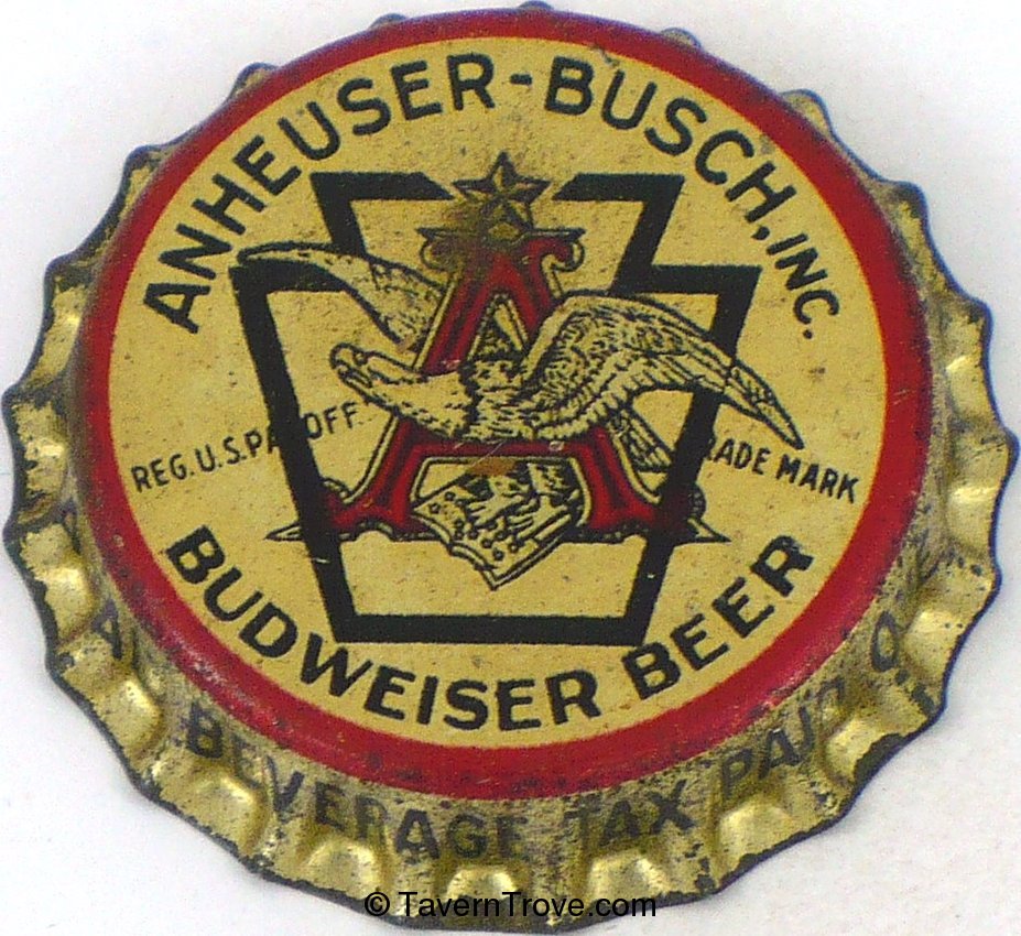 Budweiser Beer ~PA Tax (non-metallic)