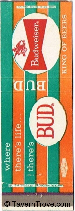 Budweiser Beer (Teal/Orange)