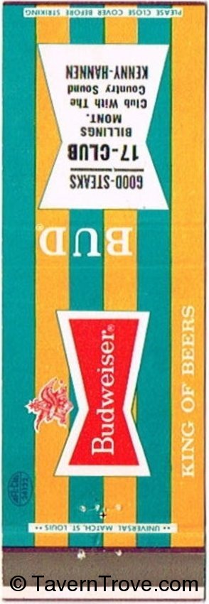 Budweiser Beer (Yellow/Teal)