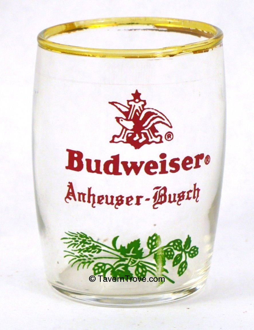 Item 85525 1954 Budweiser Beer Barrel Glass