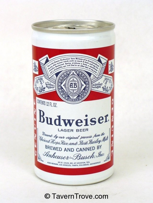 Budweiser Lager Beer