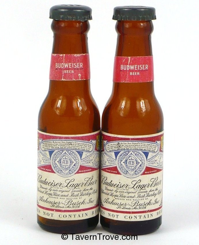 Budweiser Lager Beer salt shaker
