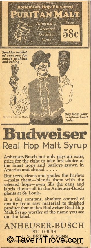 Budweiser Real Malt Hop Syrup