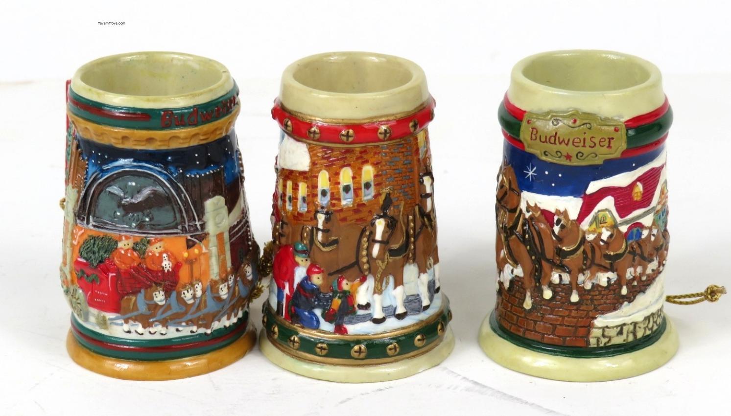 Budweiser 2-Inch Mini Mug Christmas Ornaments