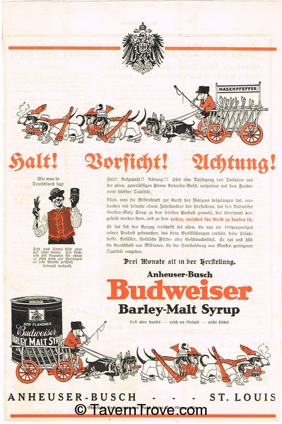 Budweiser Barley Malt Syrup