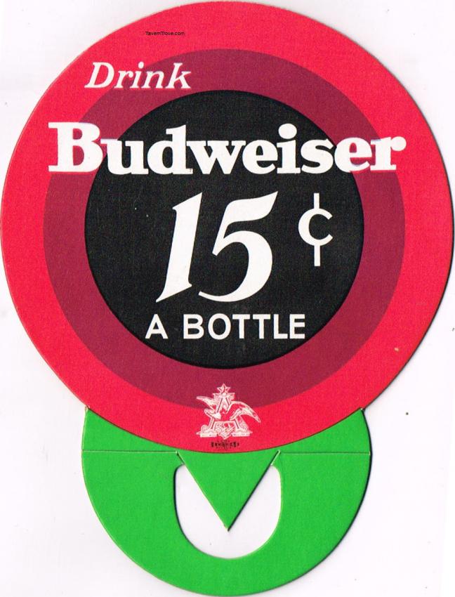Budweiser Beer 15¢