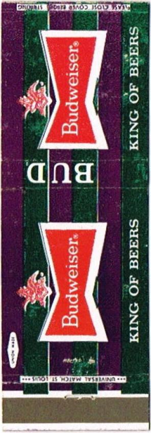 Budweiser Beer (Dark Purple/Dark Green)