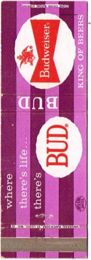 Budweiser Beer (Dk. Purple/Lt. Purple)