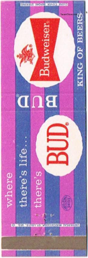 Budweiser Beer (Lt. Purple/Blue)