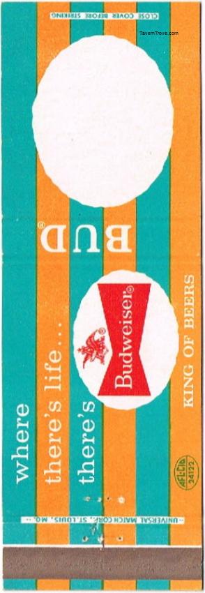 Budweiser Beer (Teal/Orange)