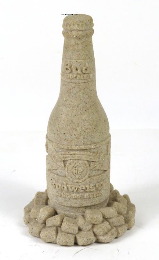 Budweiser Beer Mr. Sandman Sand Bottle Sculpture
