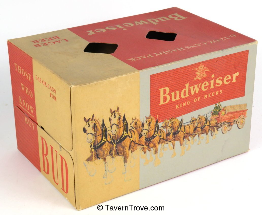 Budweiser Beer six pack box