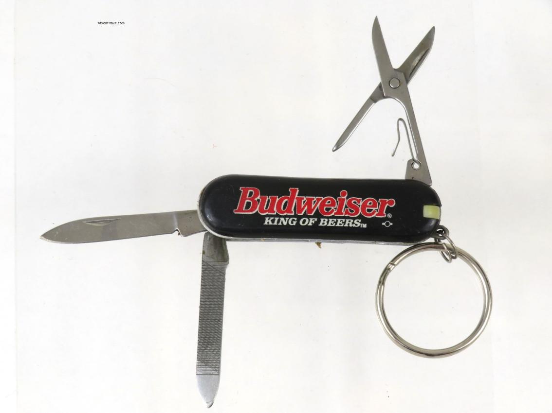 Budweiser Black/Red Keychain