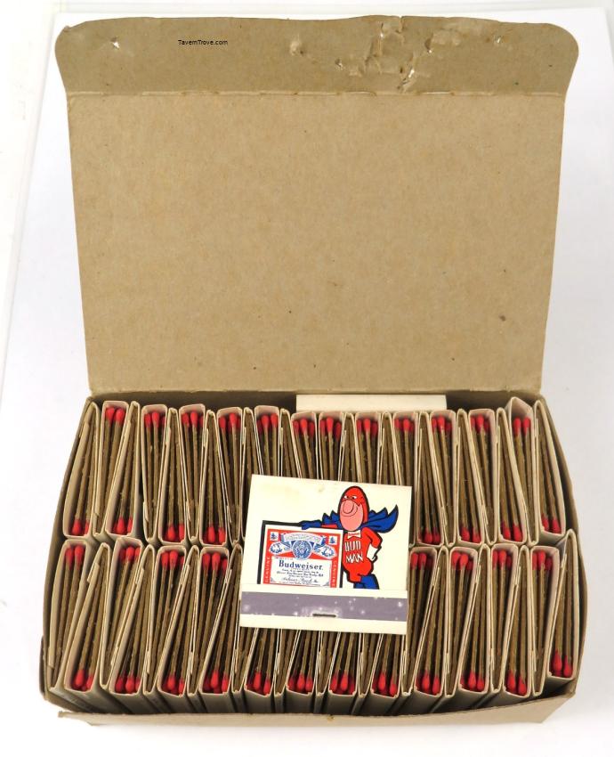 Budweiser Bud Man Box of Matchbooks
