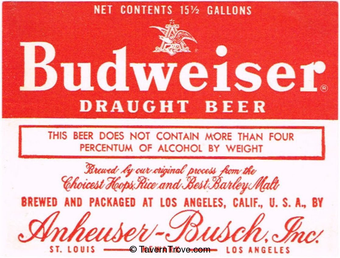 Budweiser Draught Beer
