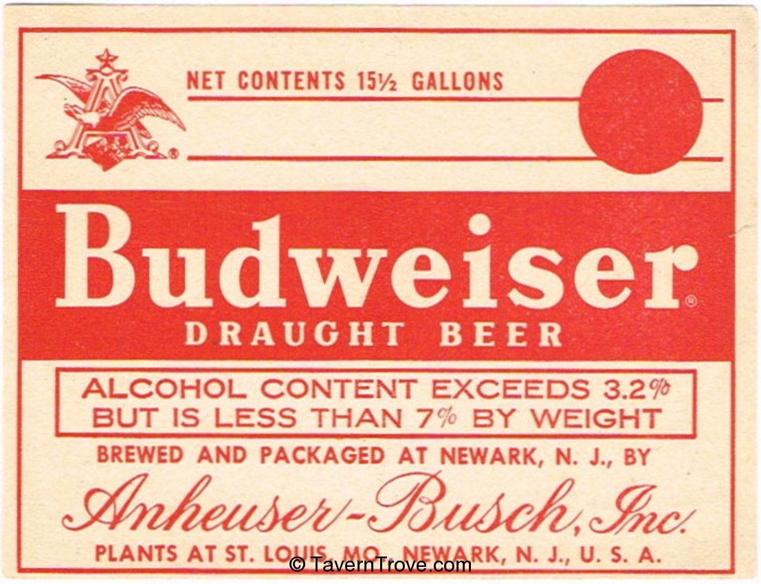 Budweiser Draught Beer