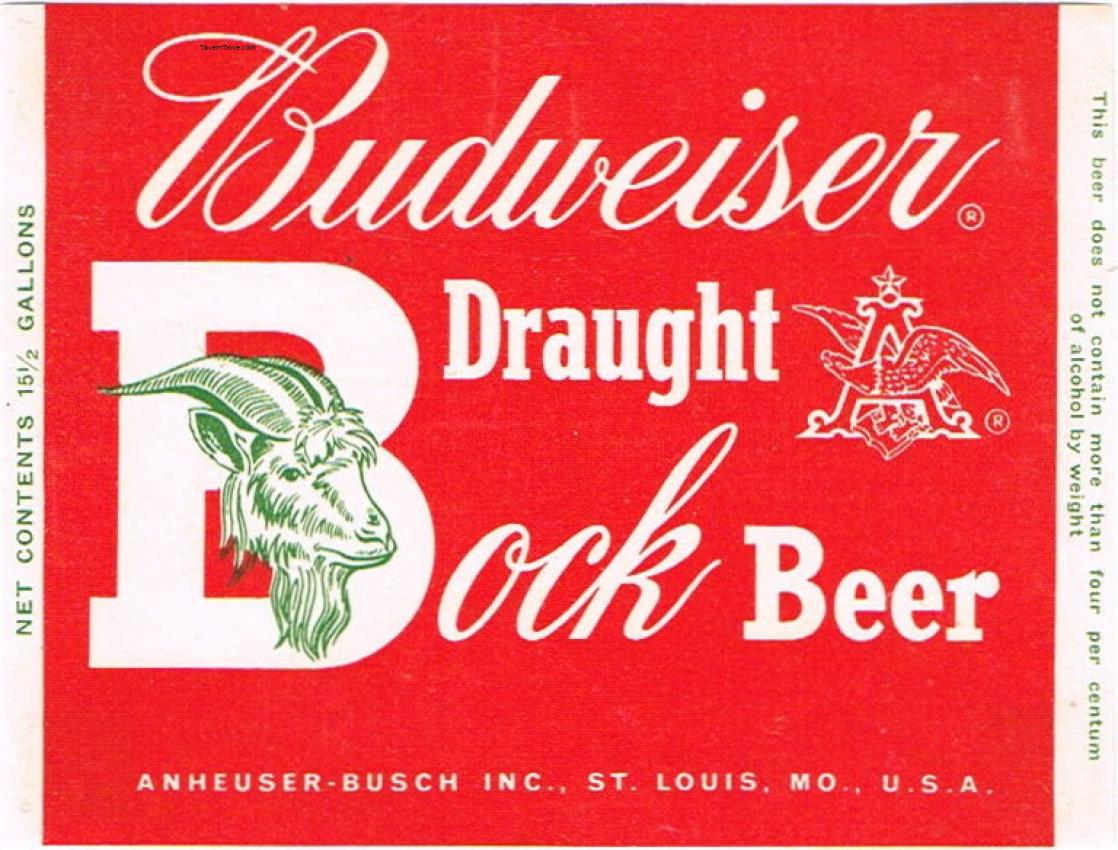 Budweiser Draught Bock Beer