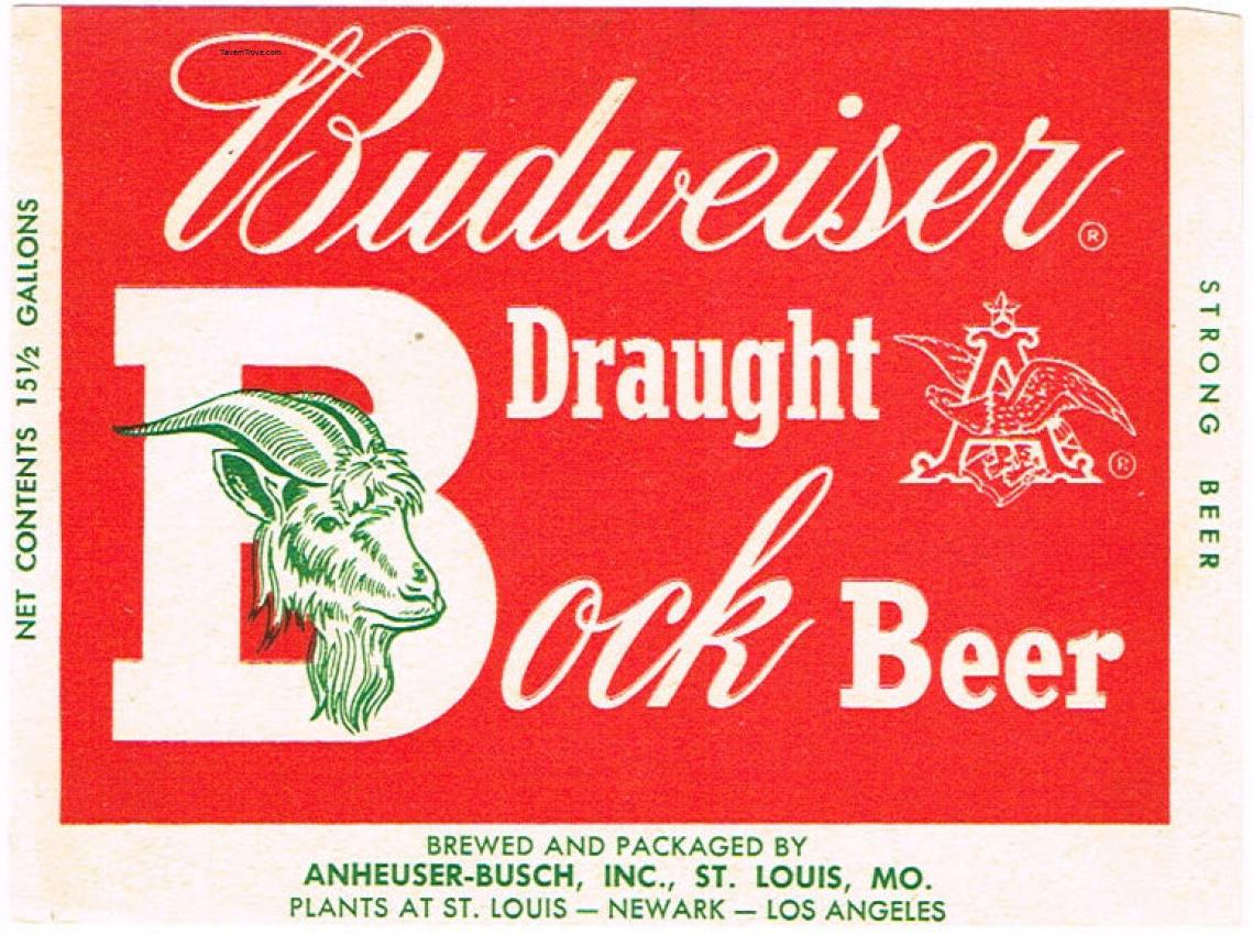 Budweiser Draught Bock Beer