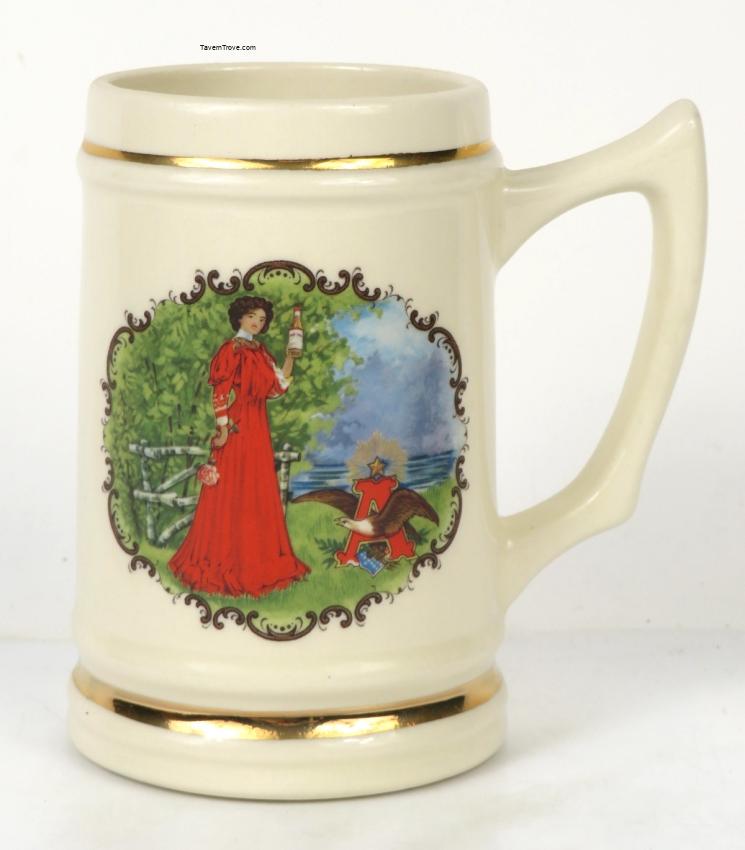 Budweiser Girl (Red Dress) McCoy Pottery