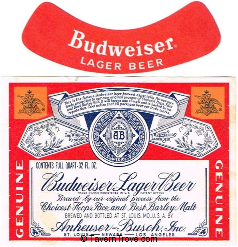 Budweiser Lager Beer