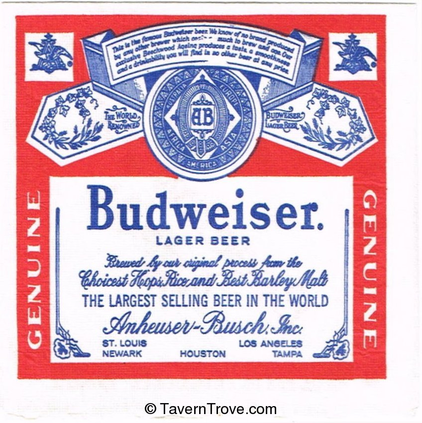 Budweiser Lager Beer