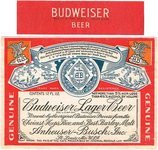 Budweiser Lager Beer