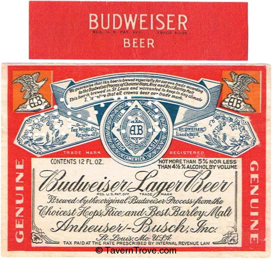 Budweiser Lager Beer